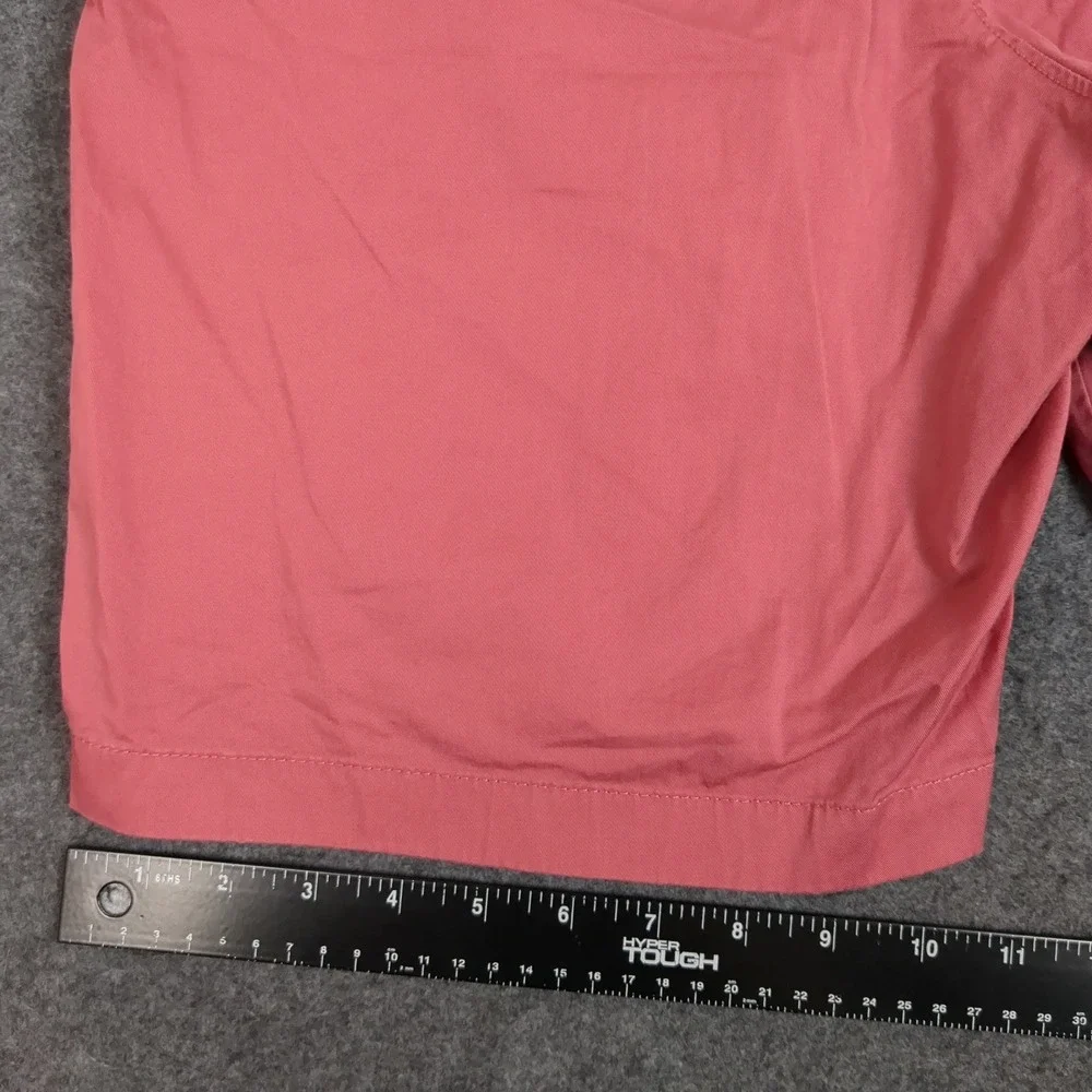 J.Crew Mens Stretch Chino Shorts‎ 35 9 Salmon Pink Casual Summer Preppy 77388